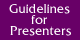 Speaker Proposal Guidelines